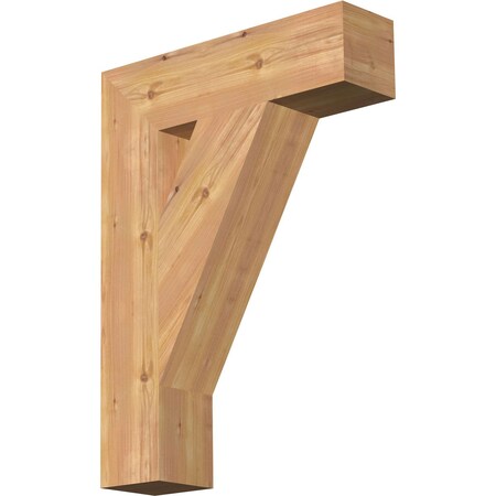 Ekena Millwork Traditional Block Smooth Bracket, Western Red Cedar, 5 1/2"W x 22"D x 30"H BKT06X22X30TRA05SWR